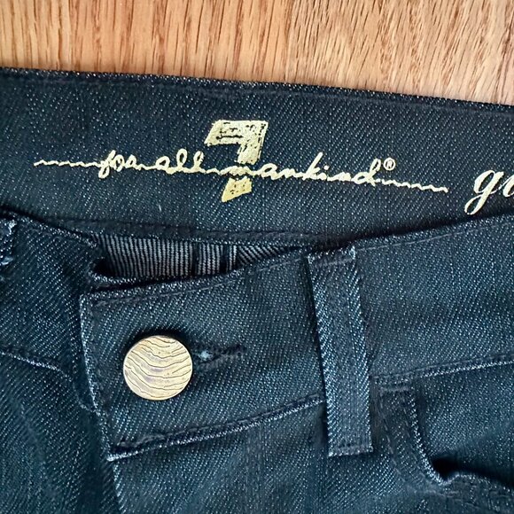 7 Seven For All Mankind Jeans Women's Size 26 Denim Ginger Flare Leg - Picture 2 of 3